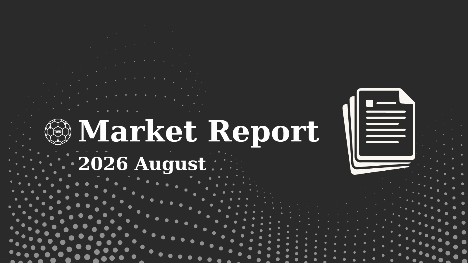 Cover of the Taiwan market report for August 2026